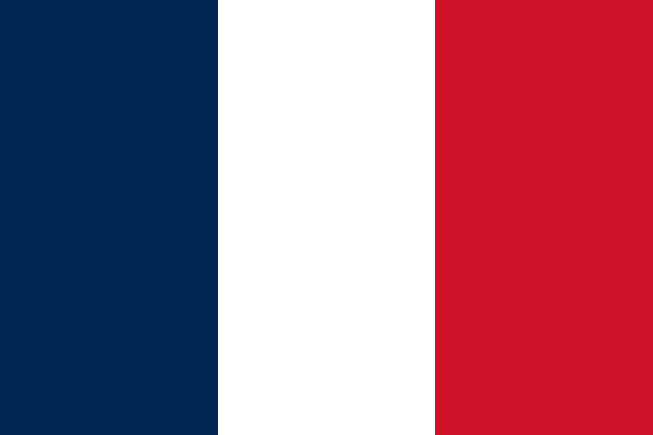 Bandeira arredondada da França