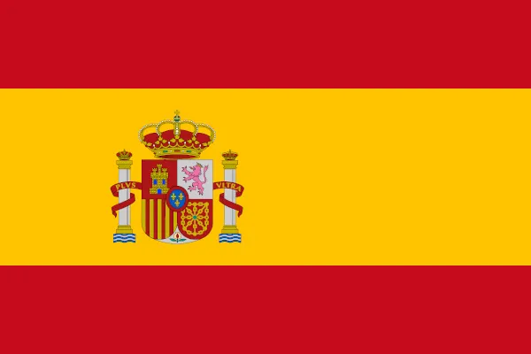 Bandeira arredondada da Espanha